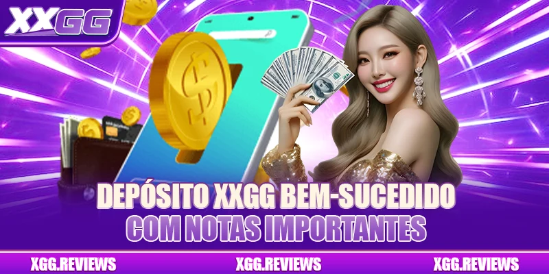 Depósito XXGG bem-sucedido com notas importantes
