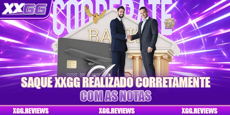 Saque XXGG realizado corretamente com as notas